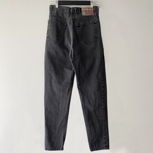 Vintage Hollywood Loe Vibe Black Washed 100% Cotton Denim Jeans - Picture 2 of 11